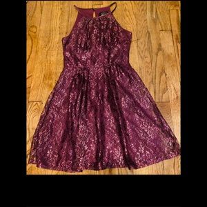 B Darlin Women’s purple lace dress